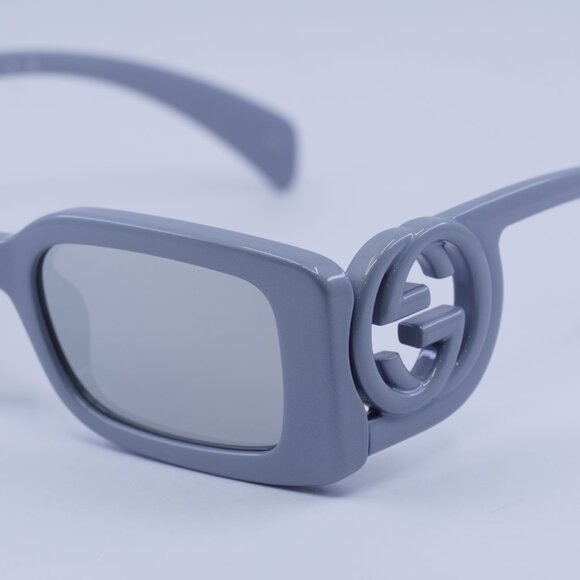 🕶️ New Gucci GG1325S 011 Sunglasses - Silver Frame, Silver Lenses - Picture 4 of 10